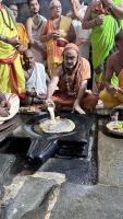 H.H. Shrimat Sadyojat Shankarashram  Swamiji's  visit to  Shri Mahabaleshwar Temple - Gokarna (21st June 2023)